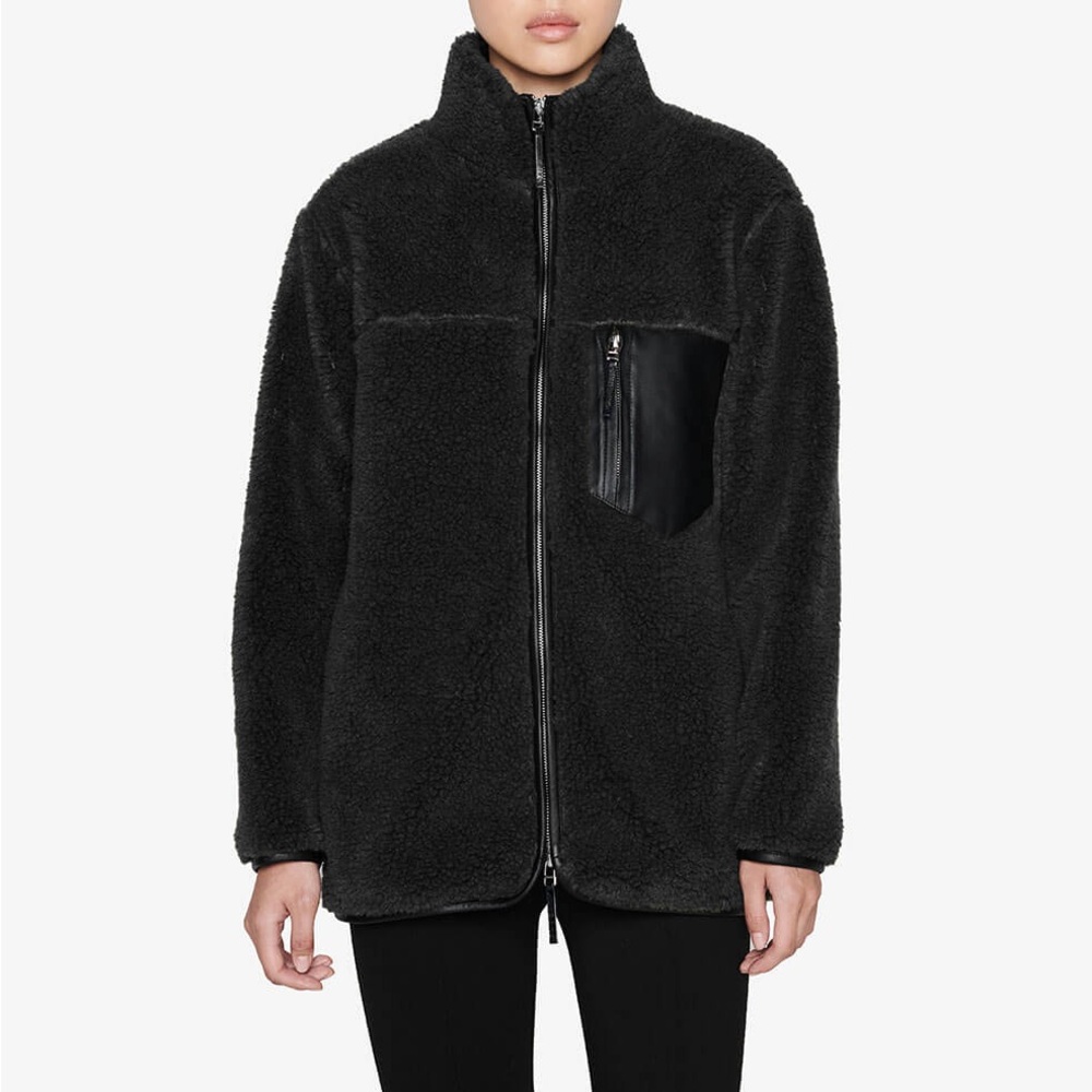 Anine Bing Black Teddy Jacket